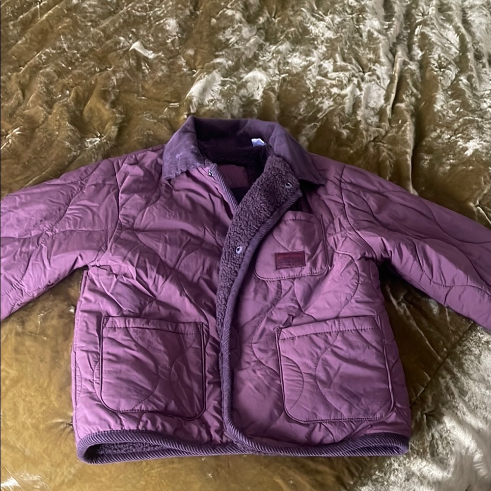 Zara Brown Puffer Jacket with Quilted Design and Insulation